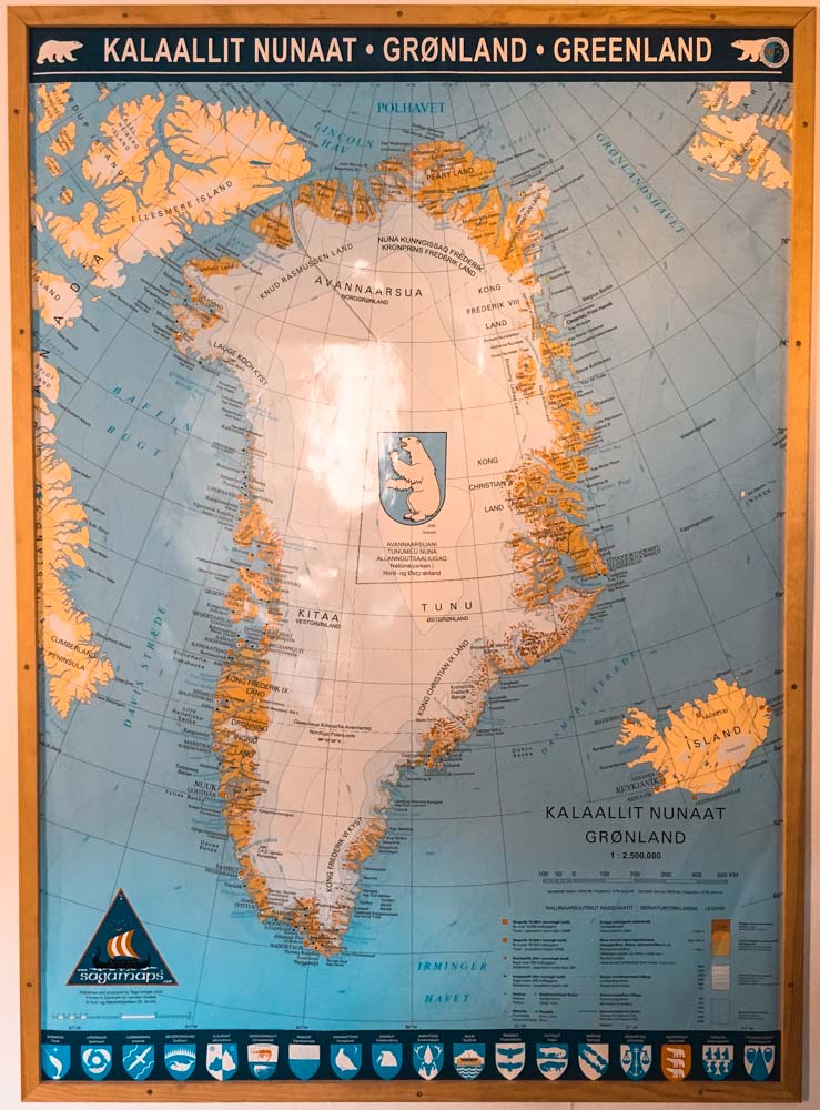 Groenlandia Mappa