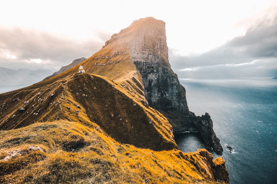 Kallur Lighthouse Kalsoy Isole Faroe