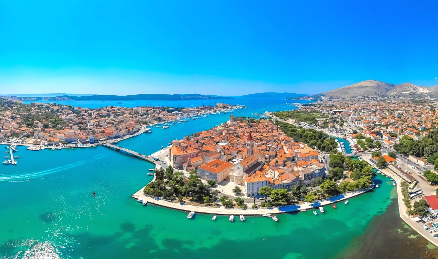 Vista Panoramica di Trogir Croazia