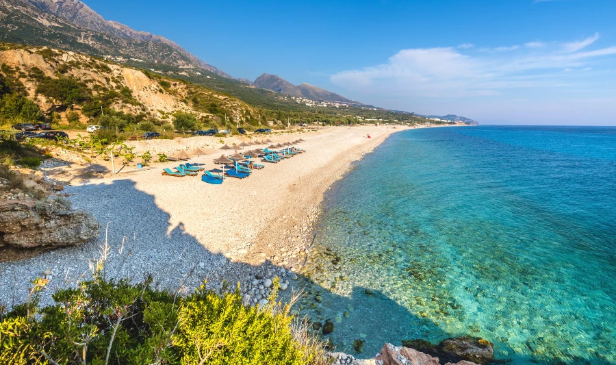 Spiaggia Dhermi Albania Mare