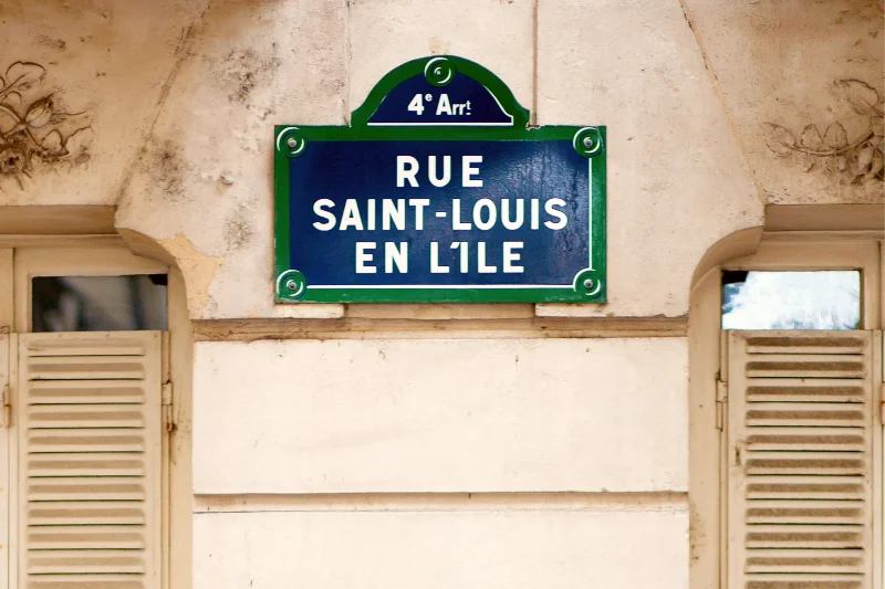 Parigi Île Saint-Louis: la Rue Saint Louis en l’Île