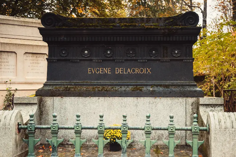 Cimitero Père-Lachaise Tomba Eugène Delacroix